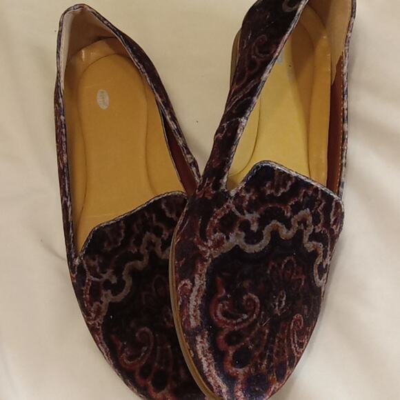 Lucky Brand Women's Size 8M Erin Faux Leather Snake Print Ballet Flats. Casual - Picture 1 of 6